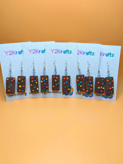 Rainbow Brownie Earrings