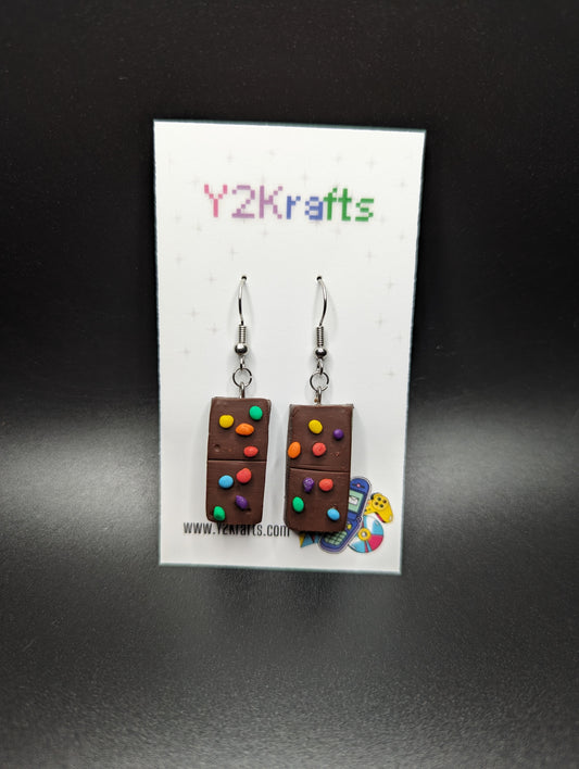 Rainbow Brownie Earrings