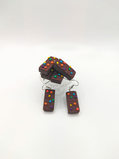 Rainbow Brownie Earrings